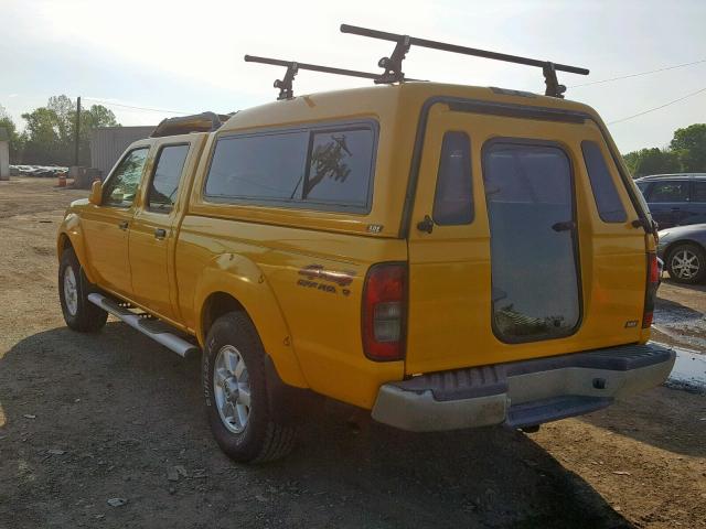 1N6ED29Y43C421962 - 2003 NISSAN FRONTIER C YELLOW photo 3