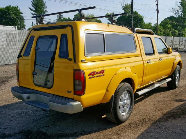 1N6ED29Y43C421962 - 2003 NISSAN FRONTIER C YELLOW photo 4