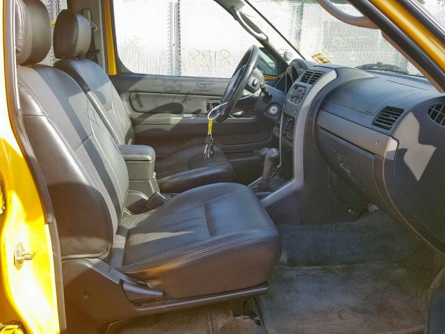 1N6ED29Y43C421962 - 2003 NISSAN FRONTIER C YELLOW photo 5