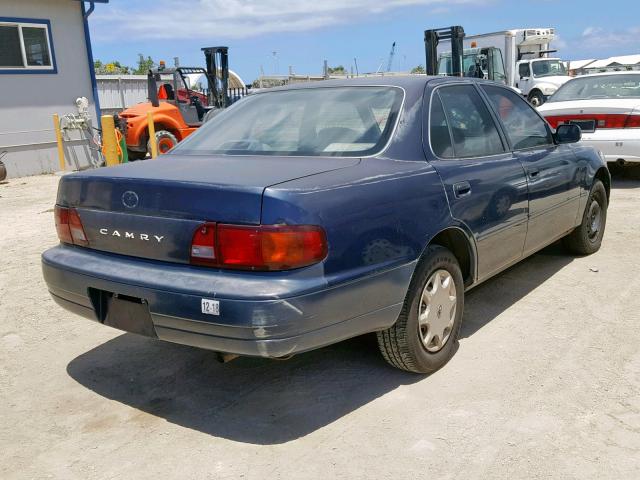 JT2BG12K3T0356027 - 1996 TOYOTA CAMRY DX BLUE photo 4