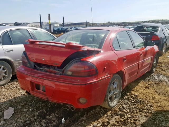 1G2NW52E14M622751 - 2004 PONTIAC GRAND AM G RED photo 4