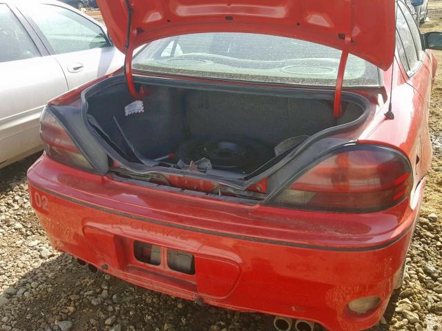 1G2NW52E14M622751 - 2004 PONTIAC GRAND AM G RED photo 9