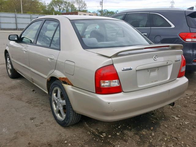 JM1BJ225210403036 - 2001 MAZDA PROTEGE LX TAN photo 3