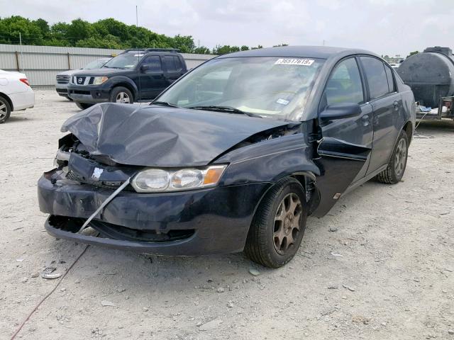 1G8AJ52F13Z122036 - 2003 SATURN ION LEVEL BLACK photo 2