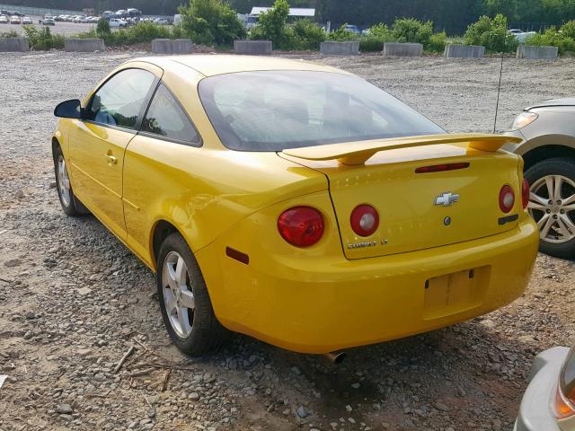 1G1AL15F367605301 - 2006 CHEVROLET COBALT LT YELLOW photo 3