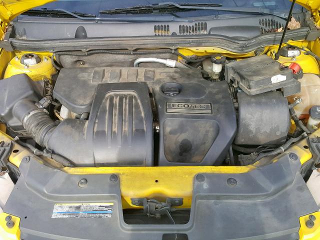 1G1AL15F367605301 - 2006 CHEVROLET COBALT LT YELLOW photo 7