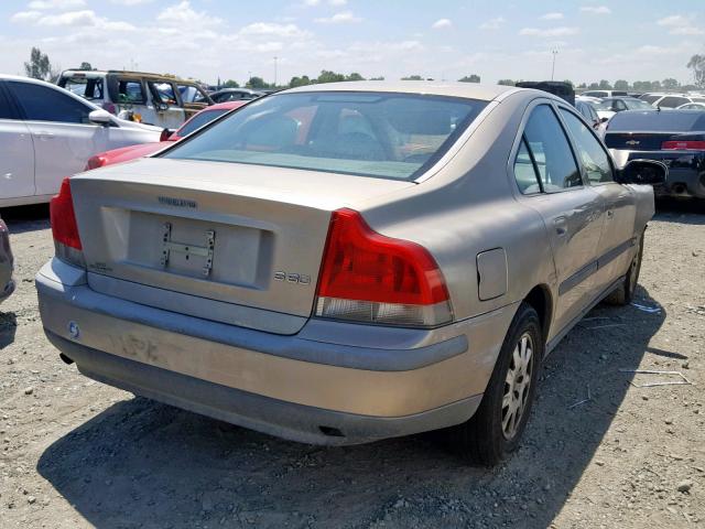 YV1RS61R322165236 - 2002 VOLVO S60 TAN photo 4