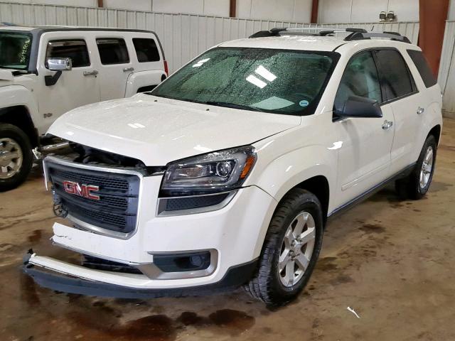 1GKKVPKDXEJ332729 - 2014 GMC ACADIA SLE WHITE photo 2