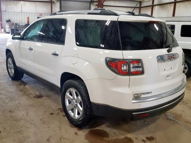 1GKKVPKDXEJ332729 - 2014 GMC ACADIA SLE WHITE photo 3