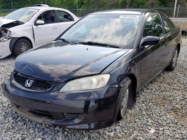 1HGEM21184L074575 - 2004 HONDA CIVIC DX V BLACK photo 2