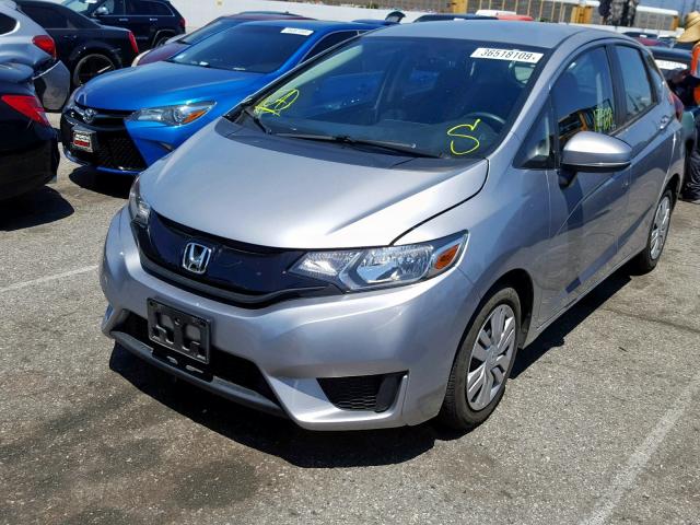 JHMGK5H59HS017836 - 2017 HONDA FIT LX SILVER photo 2