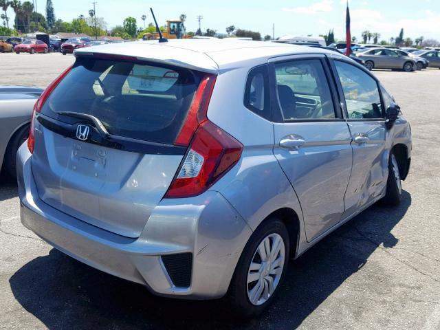 JHMGK5H59HS017836 - 2017 HONDA FIT LX SILVER photo 4