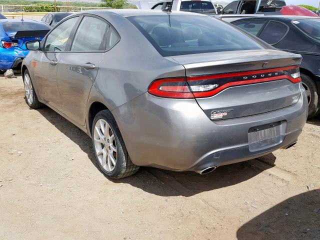 1C3CDFBA6DD325796 - 2013 DODGE DART SXT GRAY photo 3