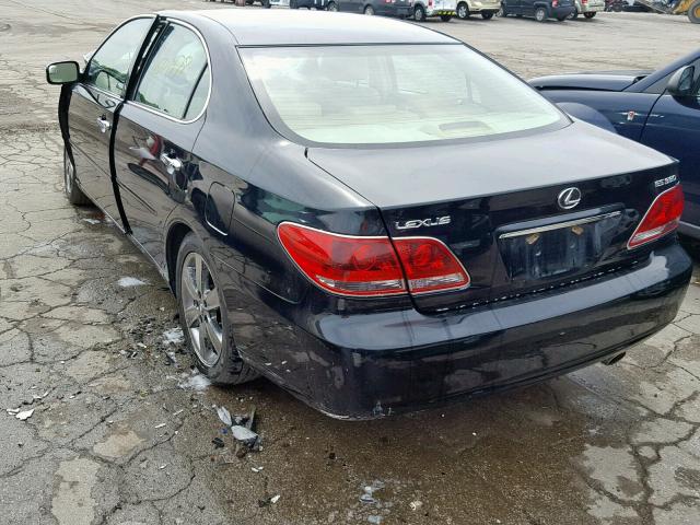 JTHBA30G665152234 - 2006 LEXUS ES 330 BLACK photo 3