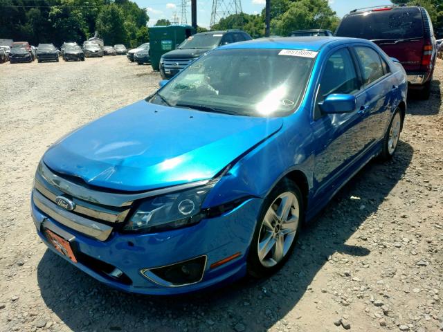 3FAHP0KC3BR138517 - 2011 FORD FUSION SPO BLUE photo 2