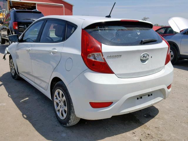 KMHCT5AE3EU150224 - 2014 HYUNDAI ACCENT GLS WHITE photo 3