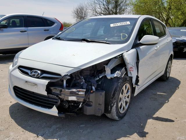 KMHCT5AE3EU150224 - 2014 HYUNDAI ACCENT GLS WHITE photo 9