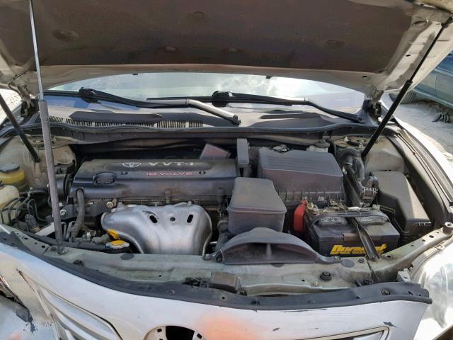 4T1BE46K47U006618 - 2007 TOYOTA CAMRY NEW SILVER photo 7