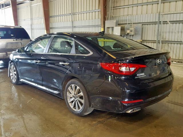 5NPE34AF3HH550265 - 2017 HYUNDAI SONATA SPO BLACK photo 3