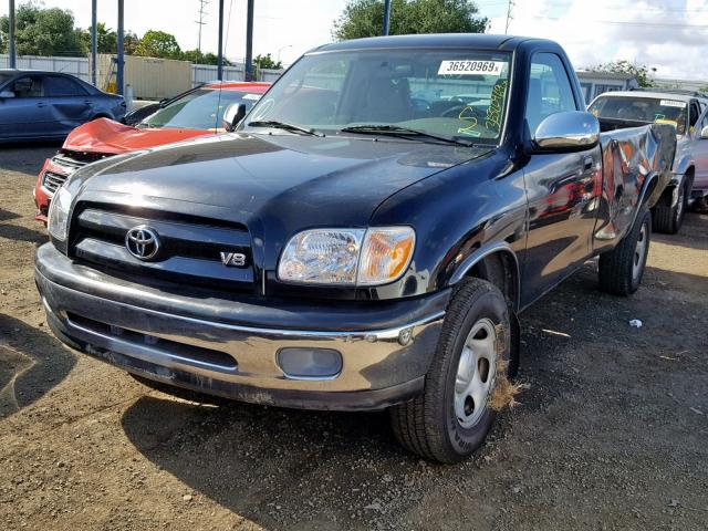 5TBJT32115S467198 - 2005 TOYOTA TUNDRA BLACK photo 2