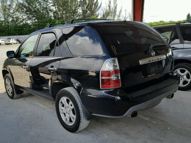 2HNYD18675H559743 - 2005 ACURA MDX TOURIN BLACK photo 3