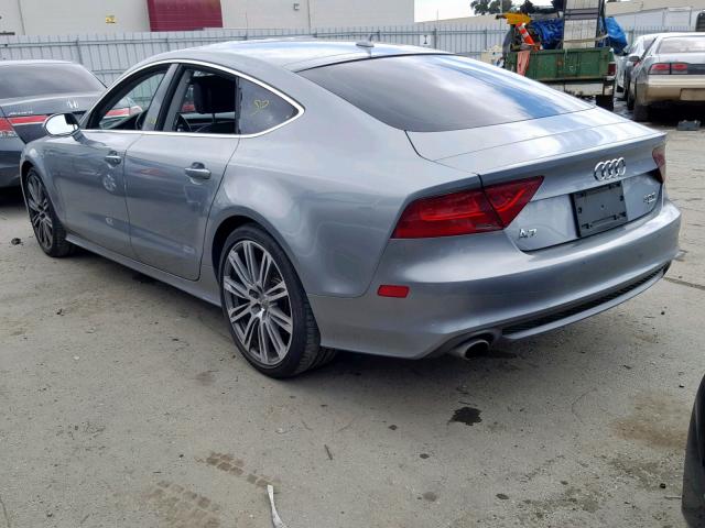 WAUSGAFC5CN017361 - 2012 AUDI A7 PRESTIG GRAY photo 3