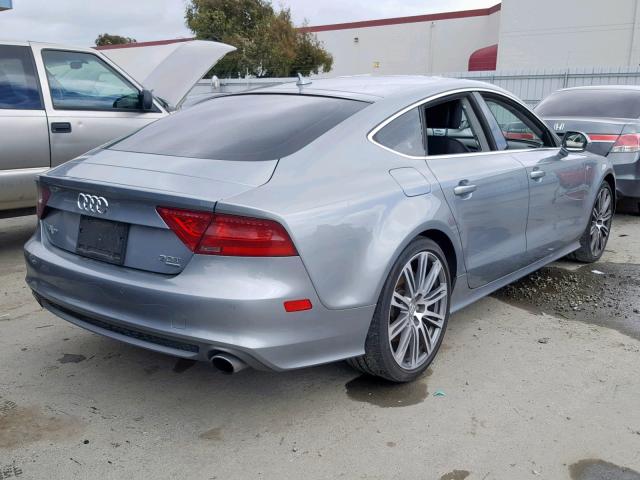 WAUSGAFC5CN017361 - 2012 AUDI A7 PRESTIG GRAY photo 4