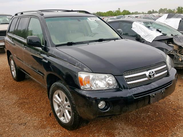 JTEEW21A170036115 - 2007 TOYOTA HIGHLANDER BLACK photo 1