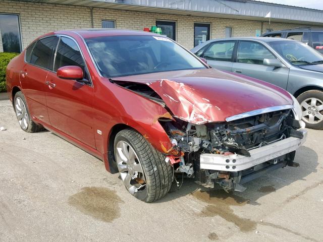 JNKAY01F57M456268 - 2007 INFINITI M35 BASE BURGUNDY photo 1