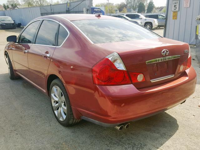 JNKAY01F57M456268 - 2007 INFINITI M35 BASE BURGUNDY photo 3