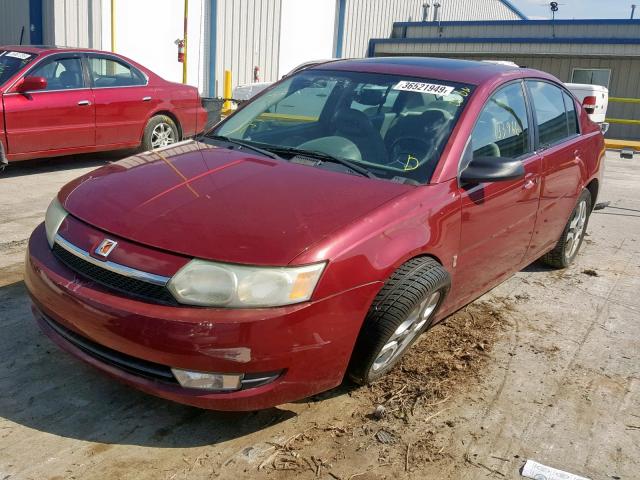 1G8AL52F24Z110764 - 2004 SATURN ION LEVEL MAROON photo 2