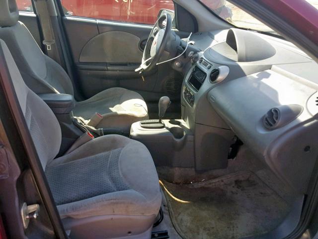 1G8AL52F24Z110764 - 2004 SATURN ION LEVEL MAROON photo 5