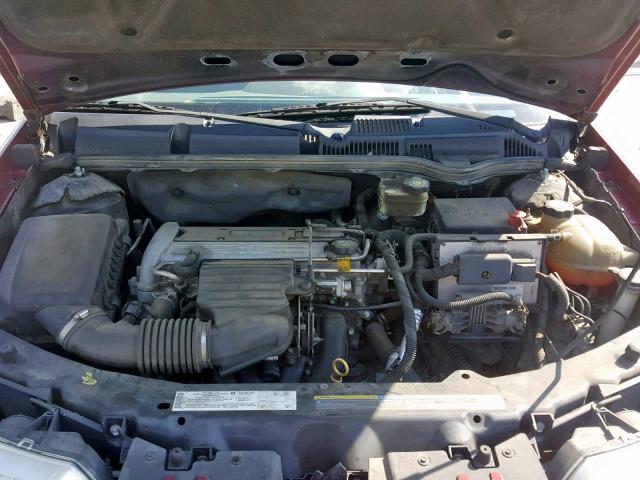 1G8AL52F24Z110764 - 2004 SATURN ION LEVEL MAROON photo 7