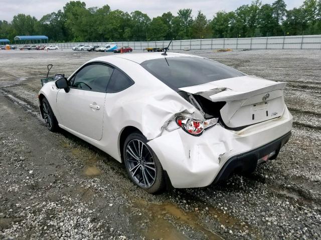 JF1ZNAA19D2718684 - 2013 TOYOTA SCION FR-S WHITE photo 3