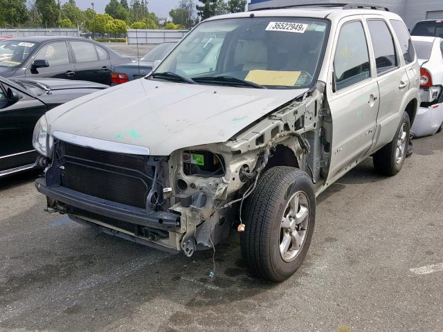 4F2YZ04146KM03195 - 2006 MAZDA TRIBUTE S BEIGE photo 2