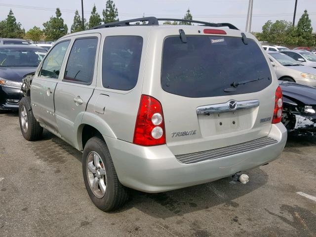 4F2YZ04146KM03195 - 2006 MAZDA TRIBUTE S BEIGE photo 3