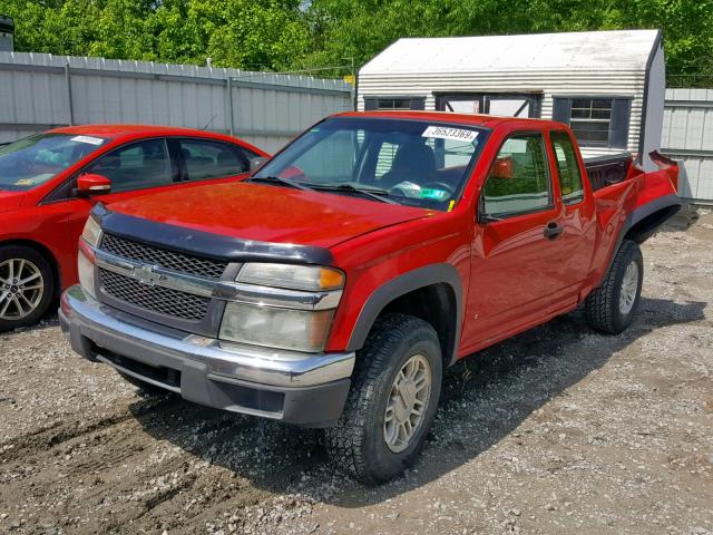 1GCDT198968237149 - 2006 CHEVROLET COLORADO RED photo 2