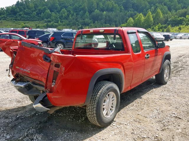 1GCDT198968237149 - 2006 CHEVROLET COLORADO RED photo 4