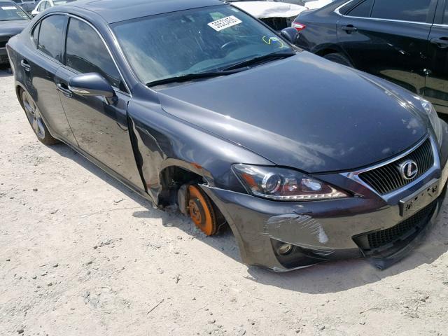 JTHBE5C27B5028323 - 2011 LEXUS IS 350 BLACK photo 1