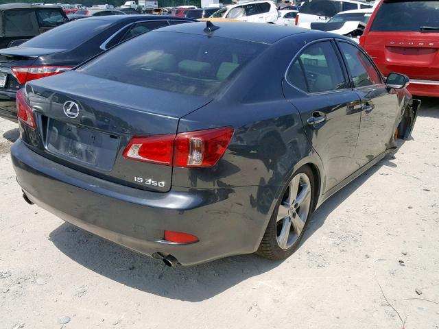 JTHBE5C27B5028323 - 2011 LEXUS IS 350 BLACK photo 4