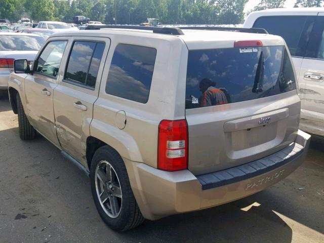 1J4NT2GB8AD515932 - 2010 JEEP PATRIOT SP GOLD photo 3