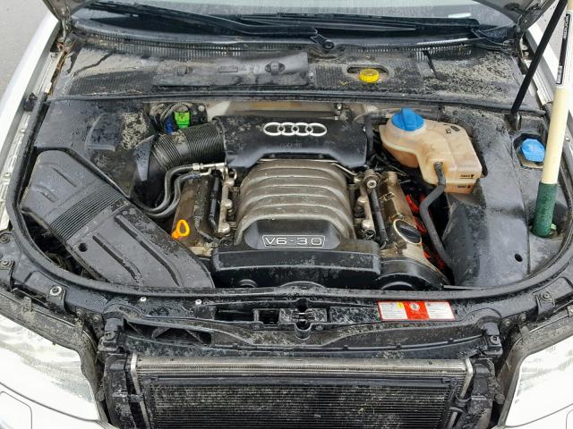 WAUVT68E92A291592 - 2002 AUDI A4 3.0 AVA SILVER photo 7