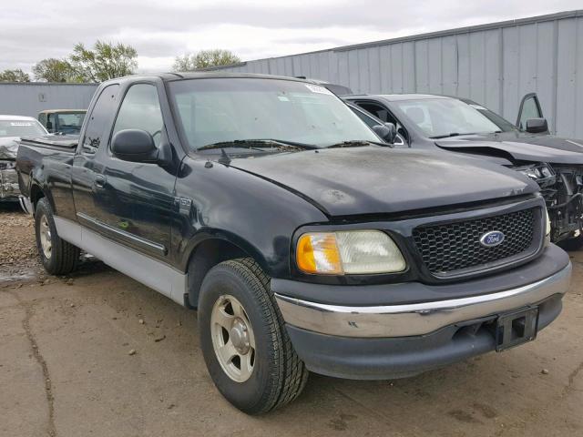 1FTRX17W12KA81732 - 2002 FORD F150 BLACK photo 1