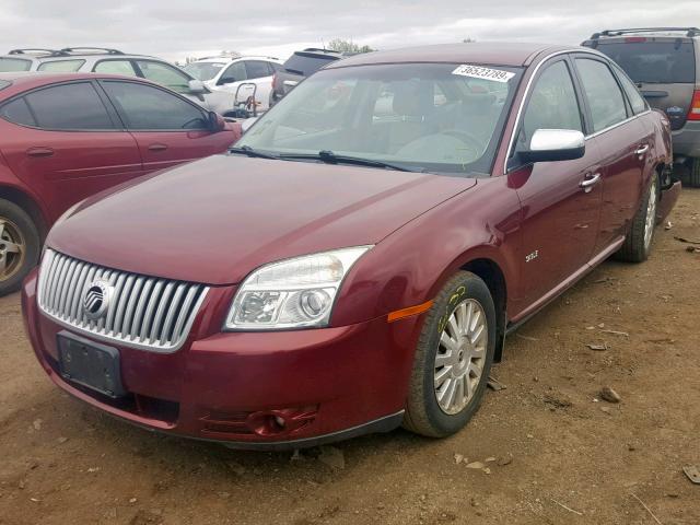 1MEHM40W08G603289 - 2008 MERCURY SABLE LUXU MAROON photo 2