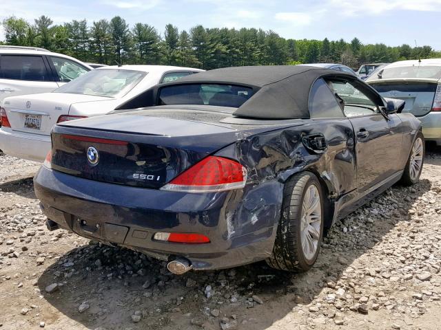 WBAEK13476CN80193 - 2006 BMW 650 I BLUE photo 4