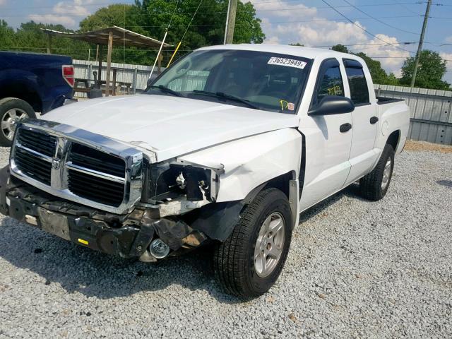 1D7HE48K17S267072 - 2007 DODGE DAKOTA QUA WHITE photo 2