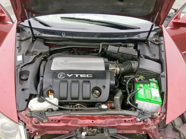 JH4KB16545C015729 - 2005 ACURA RL RED photo 7