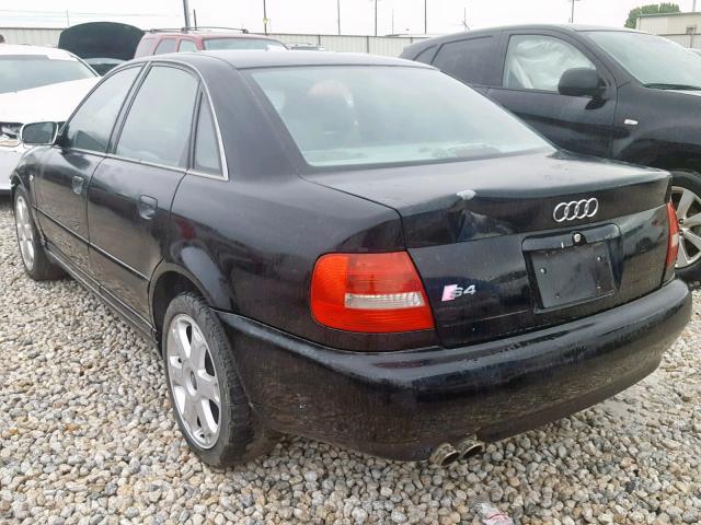 WAURD68DX1A084083 - 2001 AUDI S4 2.7 QUA BLACK photo 3