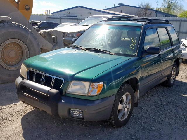 JF1SF63541H753587 - 2001 SUBARU FORESTER L GREEN photo 2