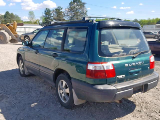 JF1SF63541H753587 - 2001 SUBARU FORESTER L GREEN photo 3